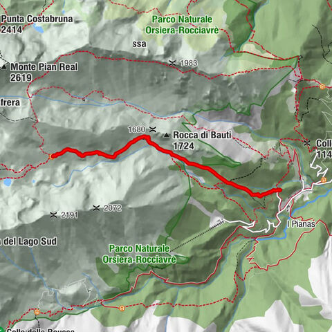 Besichtigung der Orsiera G.O. Etappe 1: Borgata Molè – Rifugio Balma