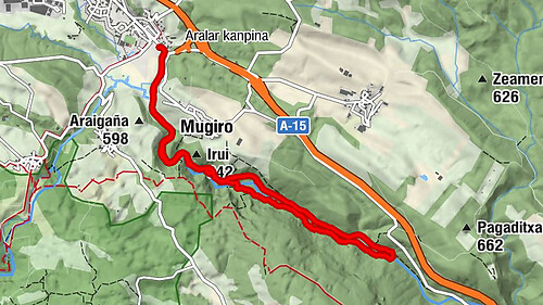 Navarra - Hiruzubide. Mugiro-Lekunberri