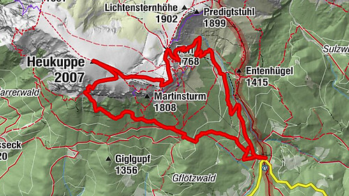 Rax: Preiner Gscheid- Fuchslochsteig-Heukuppe-Schlangenweg