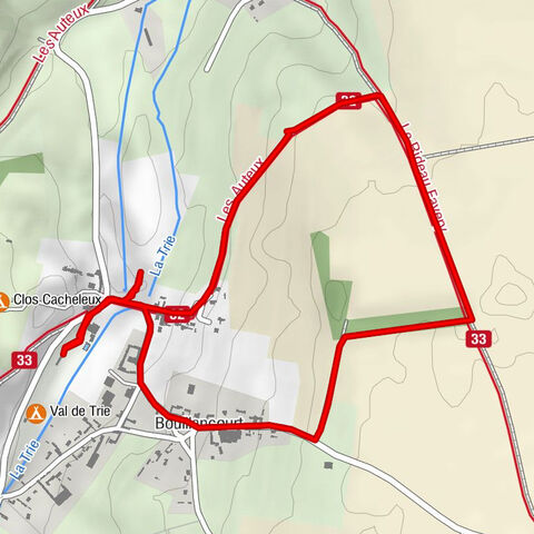 rondje Bouillancourt. Frankrijk.