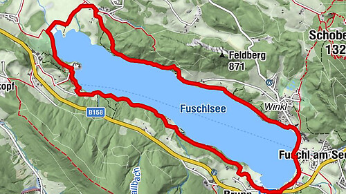 Entlang dem Seeufer rund um den Fuschlsee - Fuschlseerundwanderweg