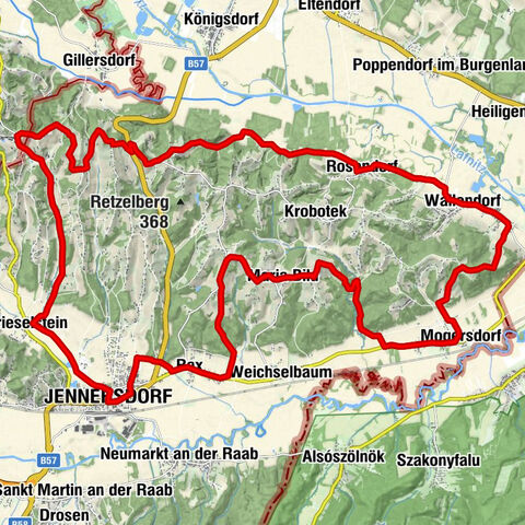 Thermenregion Loipersdorf: Thermenradweg B 71