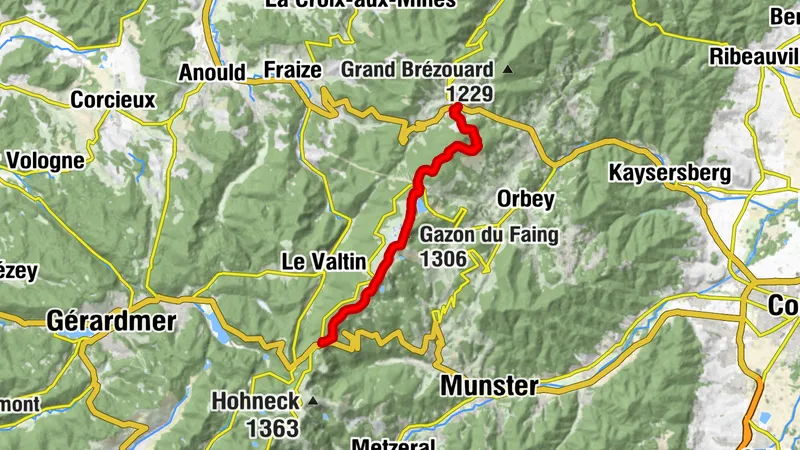 Durchquerung des Vogesenmassivs - Etappe 14 - Le Bonhomme - Col de la Schlucht