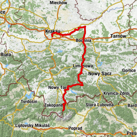 Kraków-Bocnia-Limanowa-Palanica