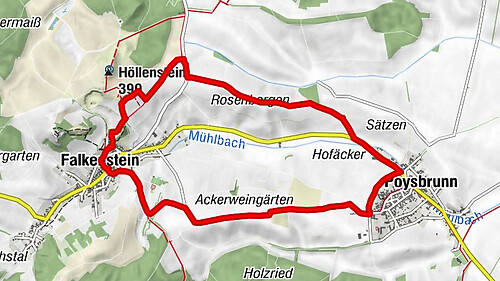 Große Weinrieden Wanderung Falkenstein