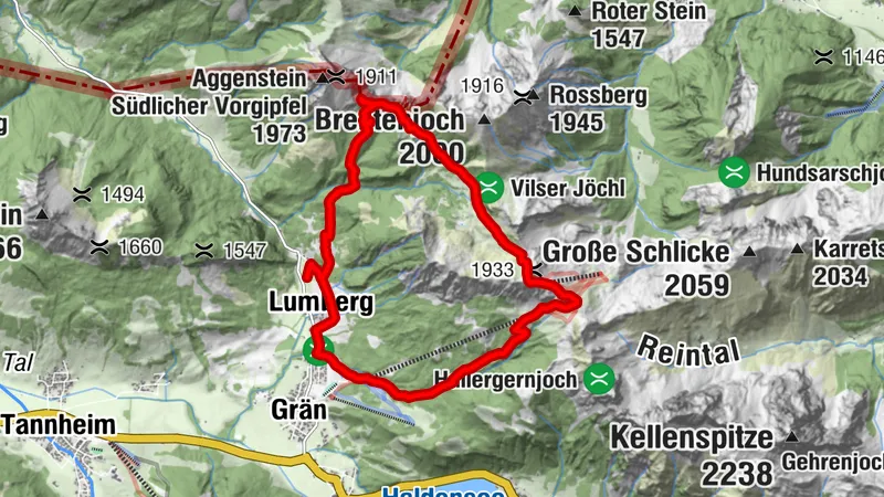 Gräner Höhenweg Rundwanderung (mit dem Tiroler Bergwege-Gütesiegel ausgezeichnet)