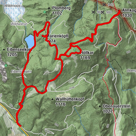 Höllkar - Almkogel - Marienköpfl - Eibensee