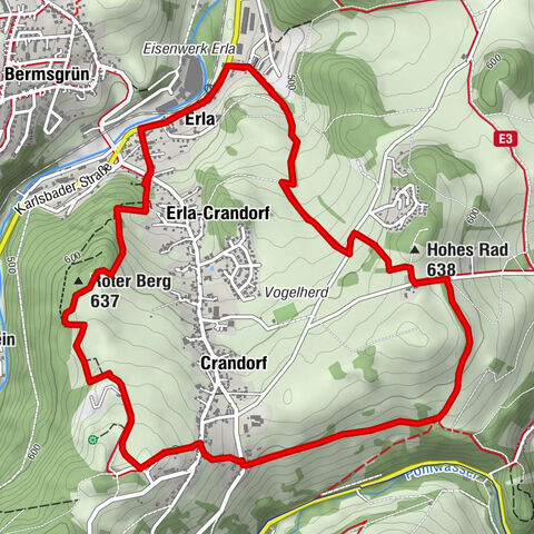 Rundwanderweg Erla-Crandorf