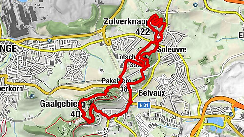 Belvaux, Luxembourg, Autopédestre