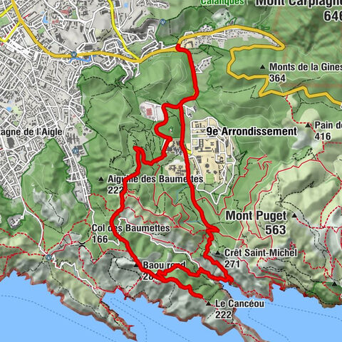 Marseille, Frankreich, Calanque de Morgiou