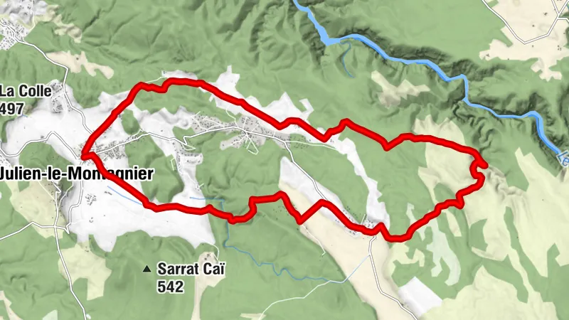 Site VTT FFC - Provence Verdon - Rundkurs 20 - Blau