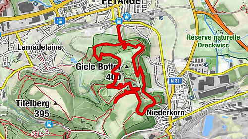 Pétange, Luxembourg, Prënzebierg-Giele Botter