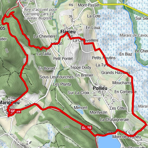 Wanderroute: See und Weinberge
