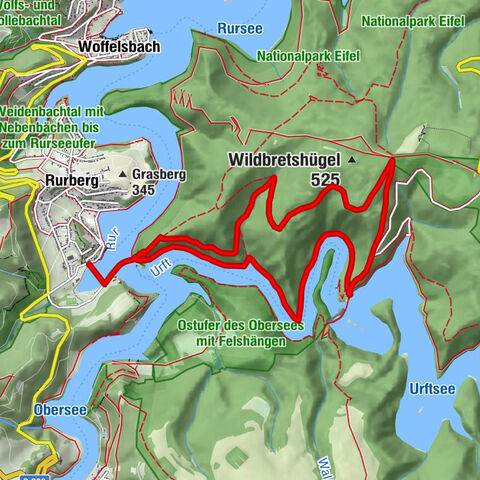 Vom  Honigberg zur Urfttalsperre
