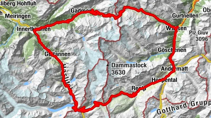 RadArena/St.Gotthard: Susten-Grimsel-Furka