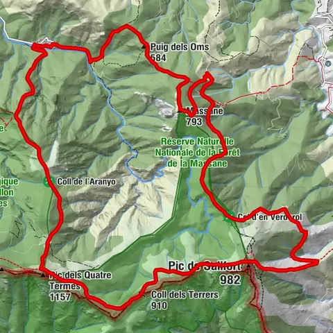 Zu den Anhöhen von Sorède ab Lavail