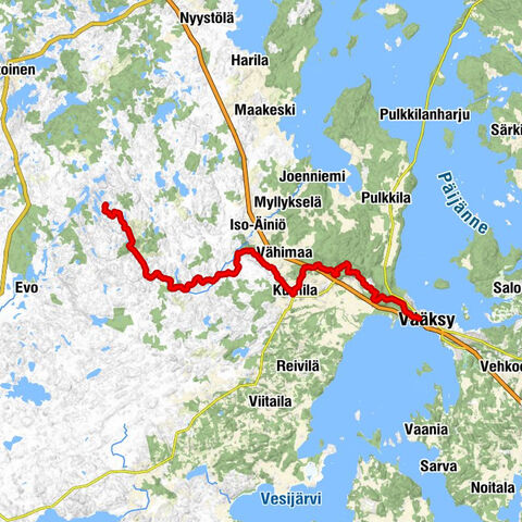 Aurinko-Ilves-Wanderweg, Asikkala