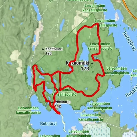 Mountainbikestrecke Leivonmäki