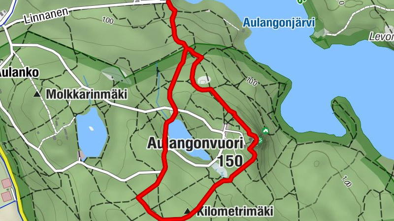 Wanderweg Aulanko in Hämeenlinna, einfach