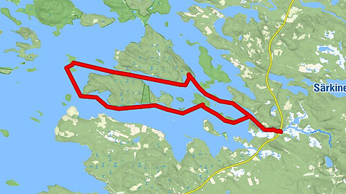 Lentua Kanutour 19,5 km, Kuhmo Finnland