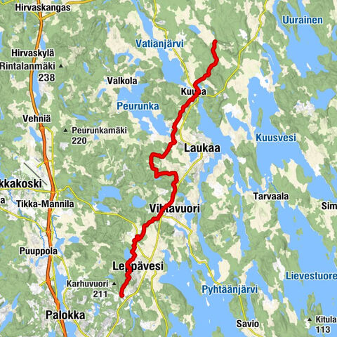 Metsoreitti, Laukaa