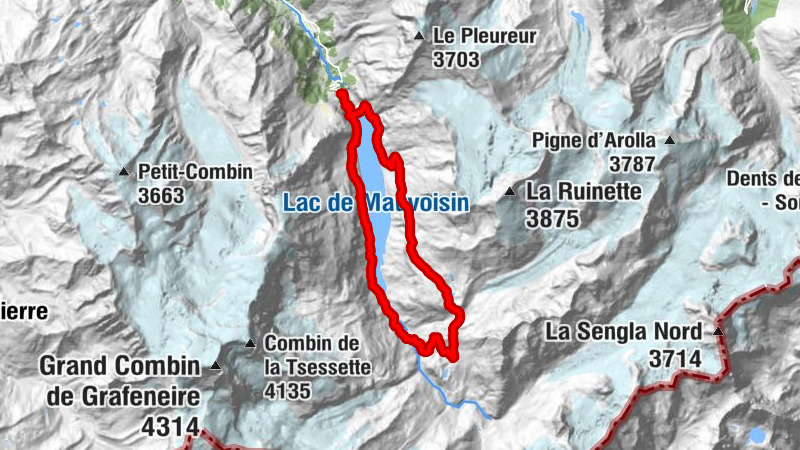 Rund um den Stausee Mauvoisin