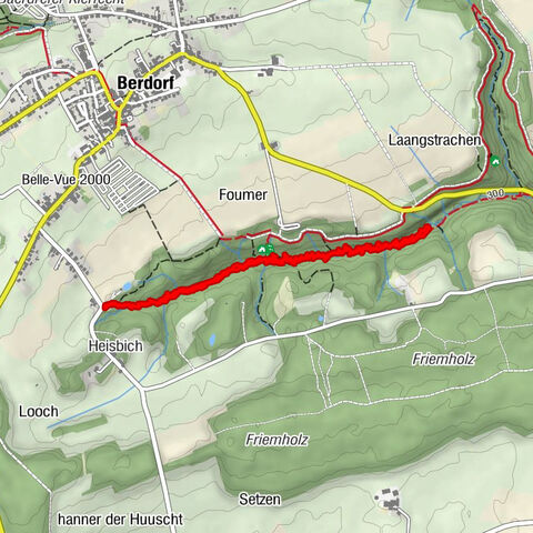 Berdorf, Luxemburg Felsenweg zur Hohllay