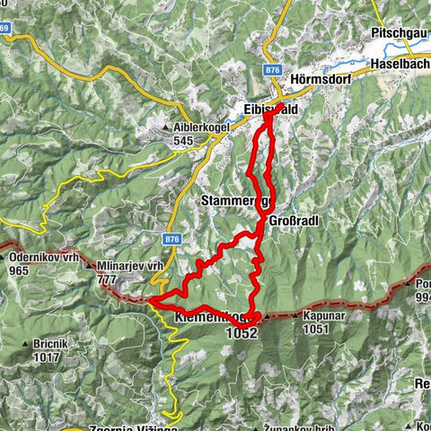 Eibiswald - Kapunerhütte - Radlpass - Eibiswald