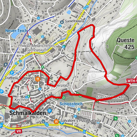 Rundweg - Um die Wilhelmsburg - Schmalkalden - Thüringer Wald