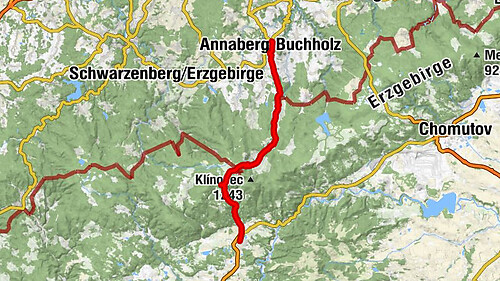 Ferienstrasse Silberstrasse Ausflugstour Annaberg-Oberwiesenthal-Ostrov