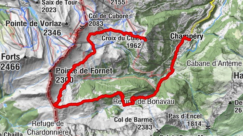 Von Croix de Culet über den Col de Cou nach Champéry