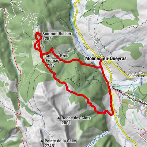 Molines - Les Prés de fromage - Sommet Bucher