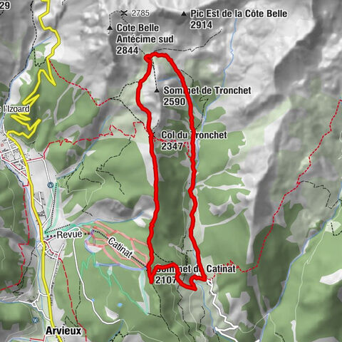 Souliers - Lac de Souliers - Crête de Glaisette
