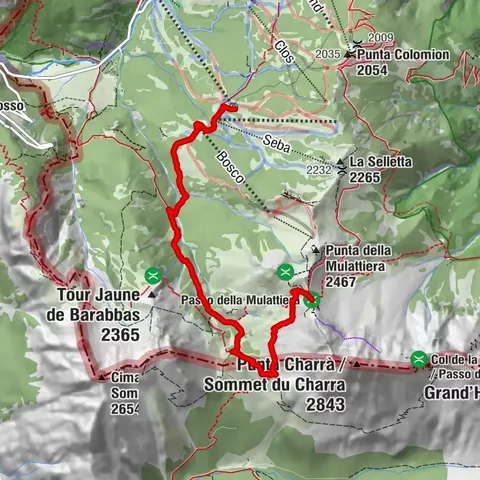 BARDONECCHIA Col des Acles - Passo della Mulattiera