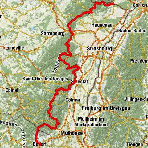 Durchquerung des Vogesenmassivs zu Fuß - Wissembourg / Belfort - GR53 - GR5