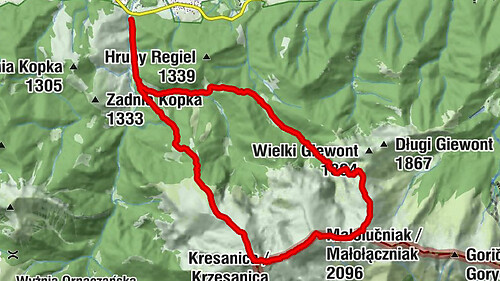 Czerwone Wierchy od Lirów