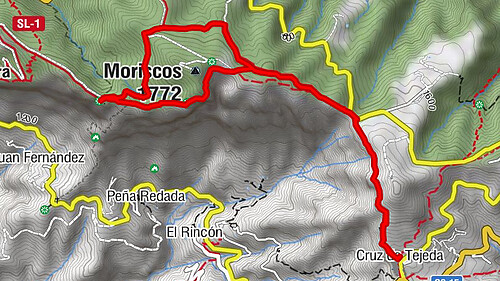 Zu den Höhlen des Herren, Cruz de Tejeda nach Cuevas del Caballero, Gran Canaria