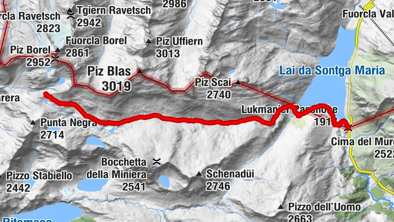 Lukmanierpass - Cadlimo-Hütte