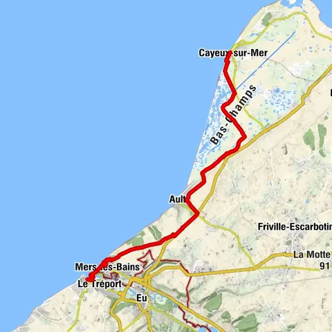 Die Vélomaritime® - EuroVelo4 - Le Tréport -> Cayeux-sur-Mer