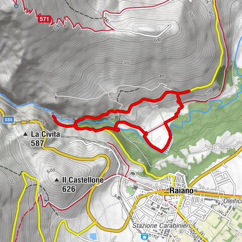 Eramo di San Venanzio e Fiume Aterno— Giro ad anello