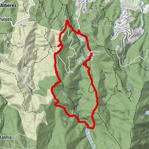 Rundweg des Priorat Santa Maria del Vilar über das Mas del Pou