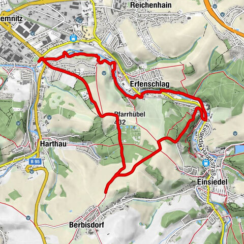 Einsiedel/Erfenschlag Rundweg mit dem Hund
