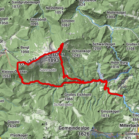Von Erlaufklause durch die Ötschergräben auf den Ötschergipfel