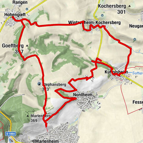 Hohengœft - Stephansberg - Nordheim - Kuttolsheim