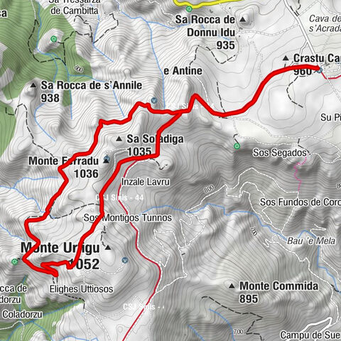 Cùllieri/Cuglieri - Monte Entu - Monte Ferradu
