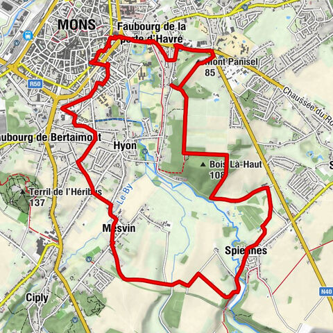 Quartier Rachot - Mons - Mont Panisel - Spiennes