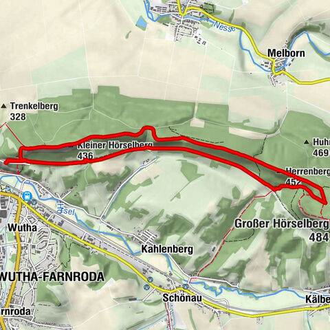 Hörselberg-Hainich - Herrenberge - Kleiner Hörselberg - Wutha-Farnroda