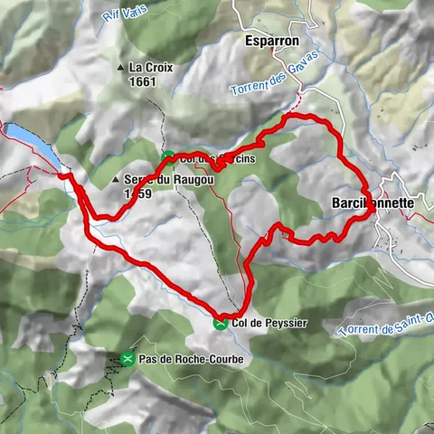 Von Barcillonnette zum Peyssier-See