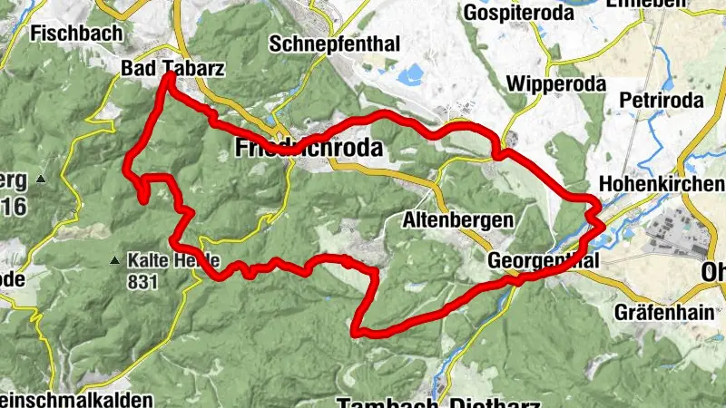 Regionalroute 3 - "Rennsteigschleife" - Thüringer Wald