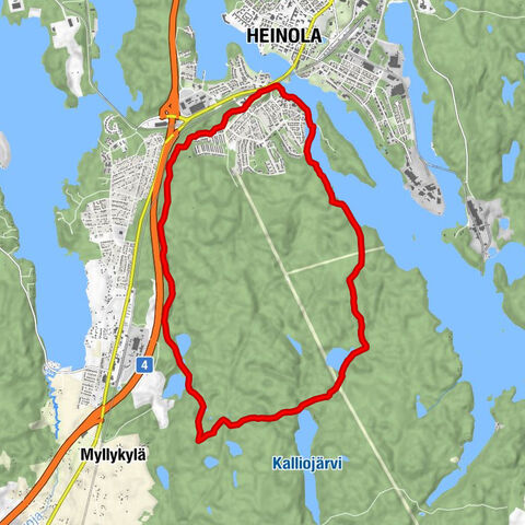 Korvenlampi-Route, Heinola